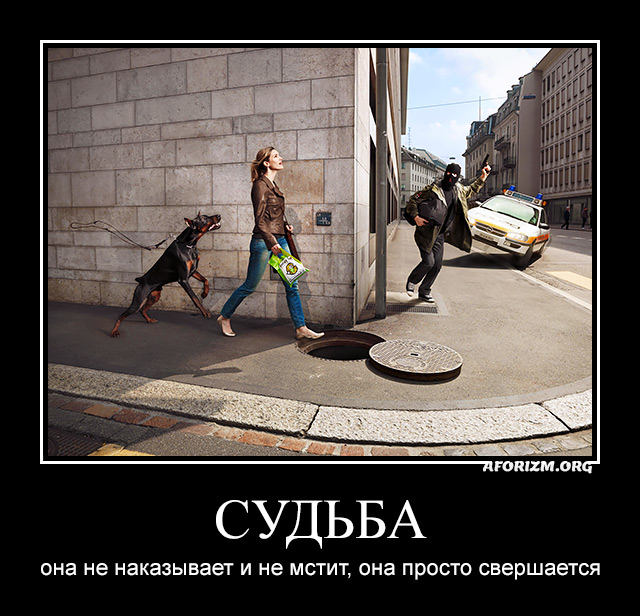 Судьба. Она не наказывает и не мстит, она просто свершается.